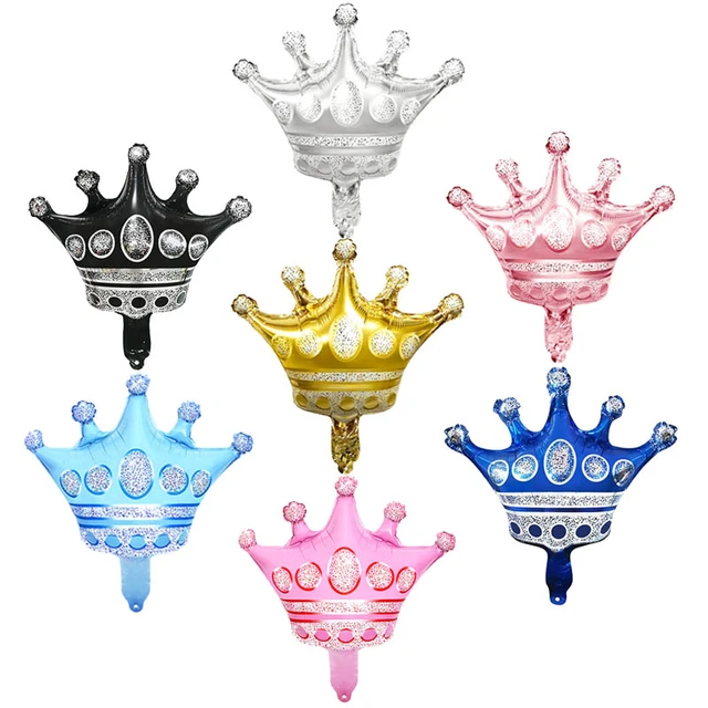 بالونة تاج لون الوان متنوعة crown foil balloon